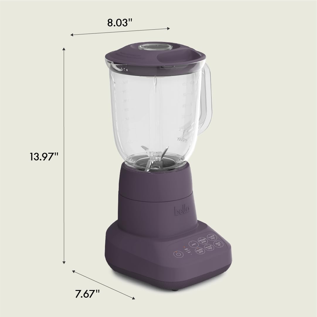Bella Flip and Store blender pour spout enables spill-free serving.
