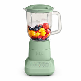 BELLA flip-and-store bottle pour shows space-saving design for compact kitchens.
