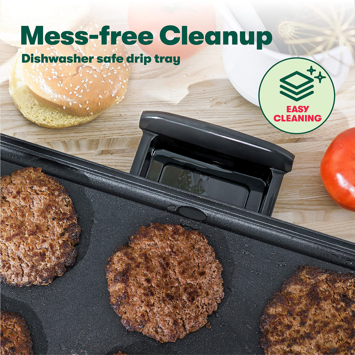 BELLA griddle enables cooking multiple items at once for family meals.