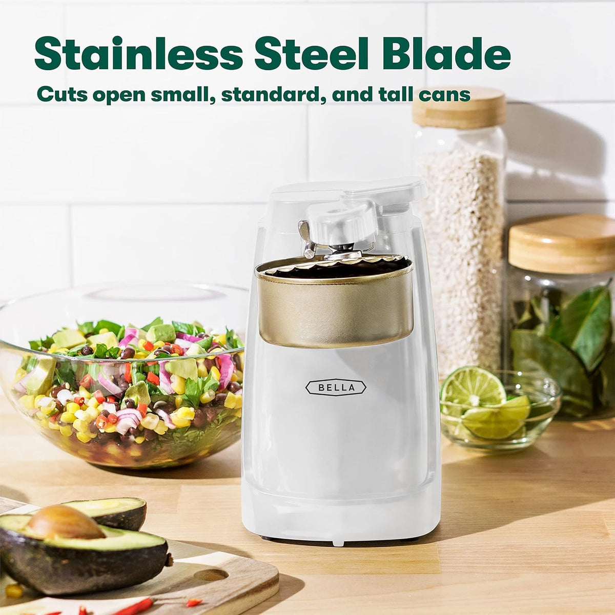 BELLA knife sharpener stainless steel supports precise edge maintenance for everyday prep.