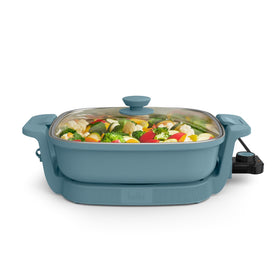 Bella Make & Take electric skillet on counter for easy family meals
