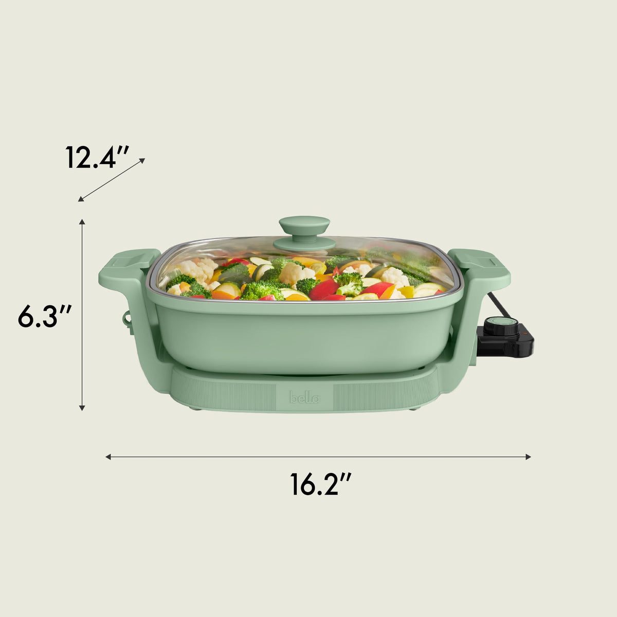 Bella Make & Take dishwasher-safe lid for easy cleanup after meals