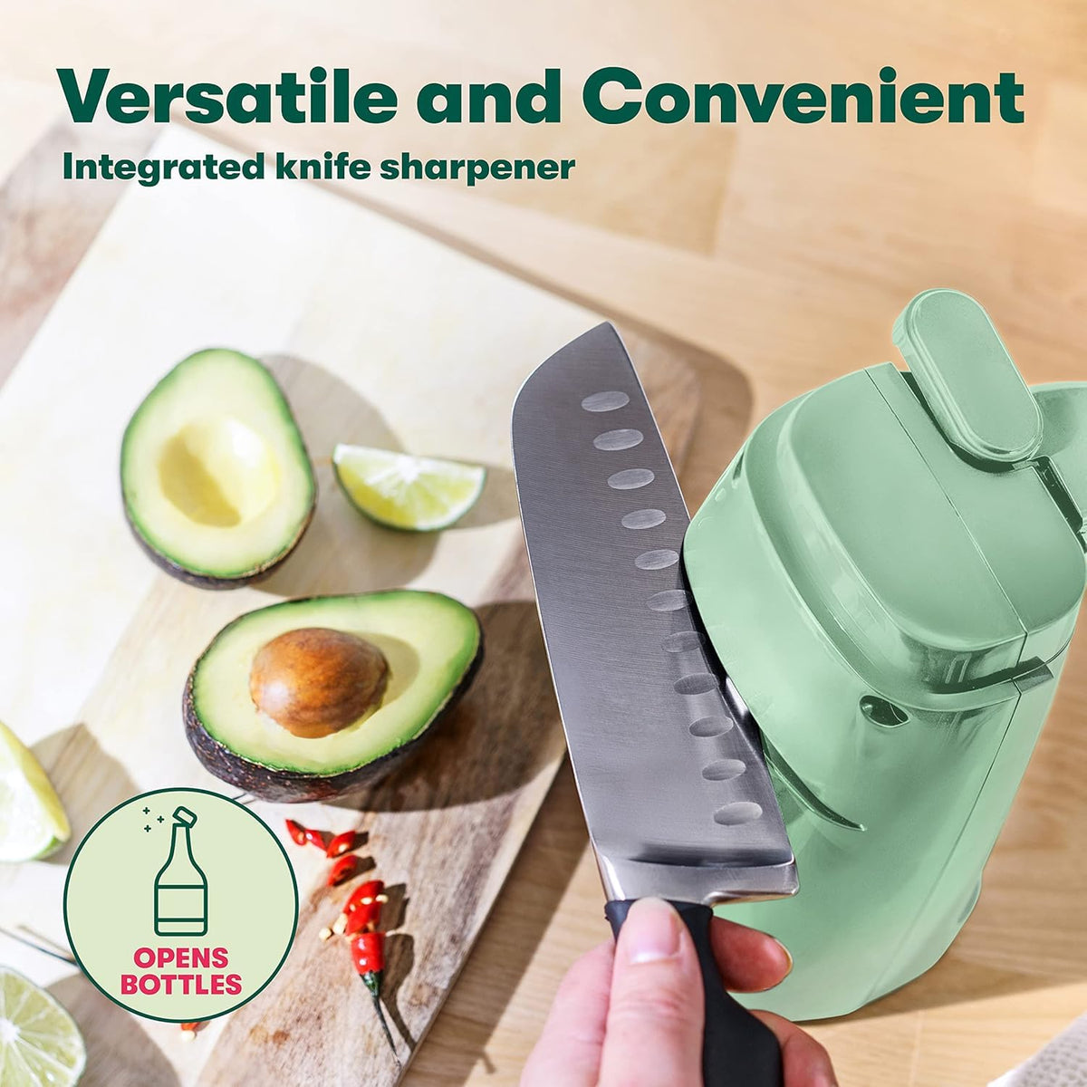 One-touch auto-turn operation speeds up meal prep with BELLA