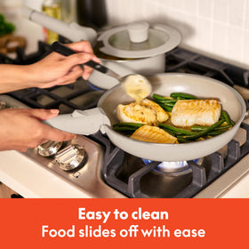 BELLA oven-safe up to 325°F for oven finishes.