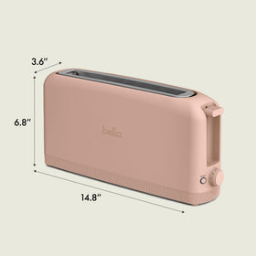 Bella removable crumb tray for quick cleanup after toasting sessions