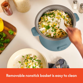 Bella removable nonstick pot for easy cleanup after cooking