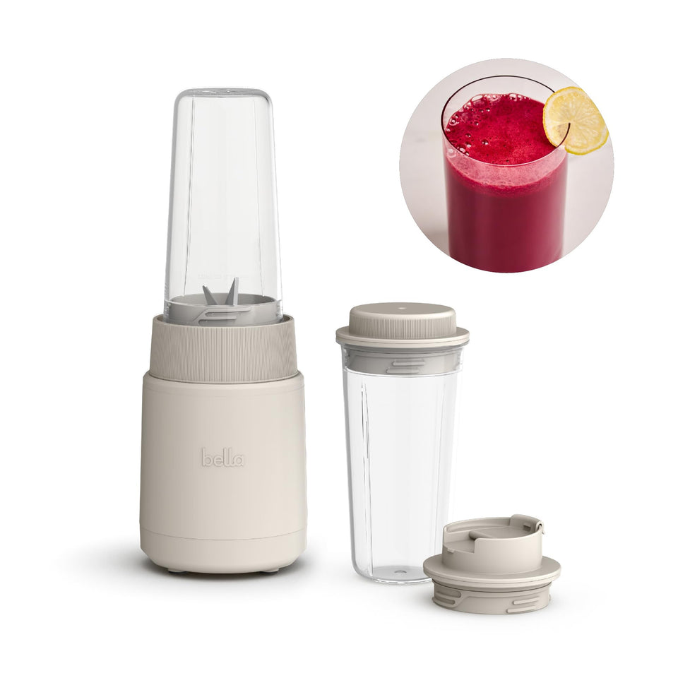 BELLA Rocket Blender Boost base-front showcases compact design for easy countertop use.