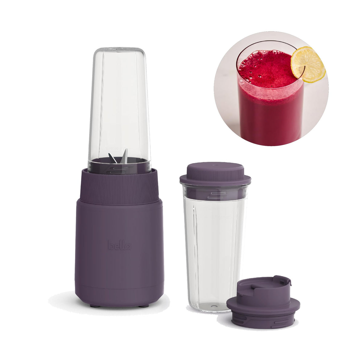 BELLA Rocket Blender Boost base powering quick, smooth blends.