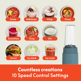 BELLA Rocket Blender Boost storage lid keeps leftovers sealed