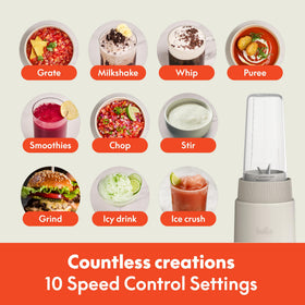BELLA Rocket Blender Boost dishwasher-safe-parts simplify cleanup after blends.