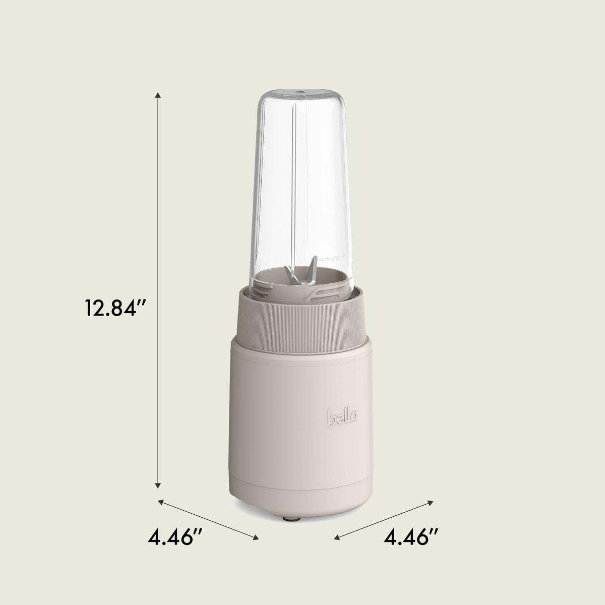 BELLA Rocket Blender Boost stainless-steel-blade provides consistent blends.