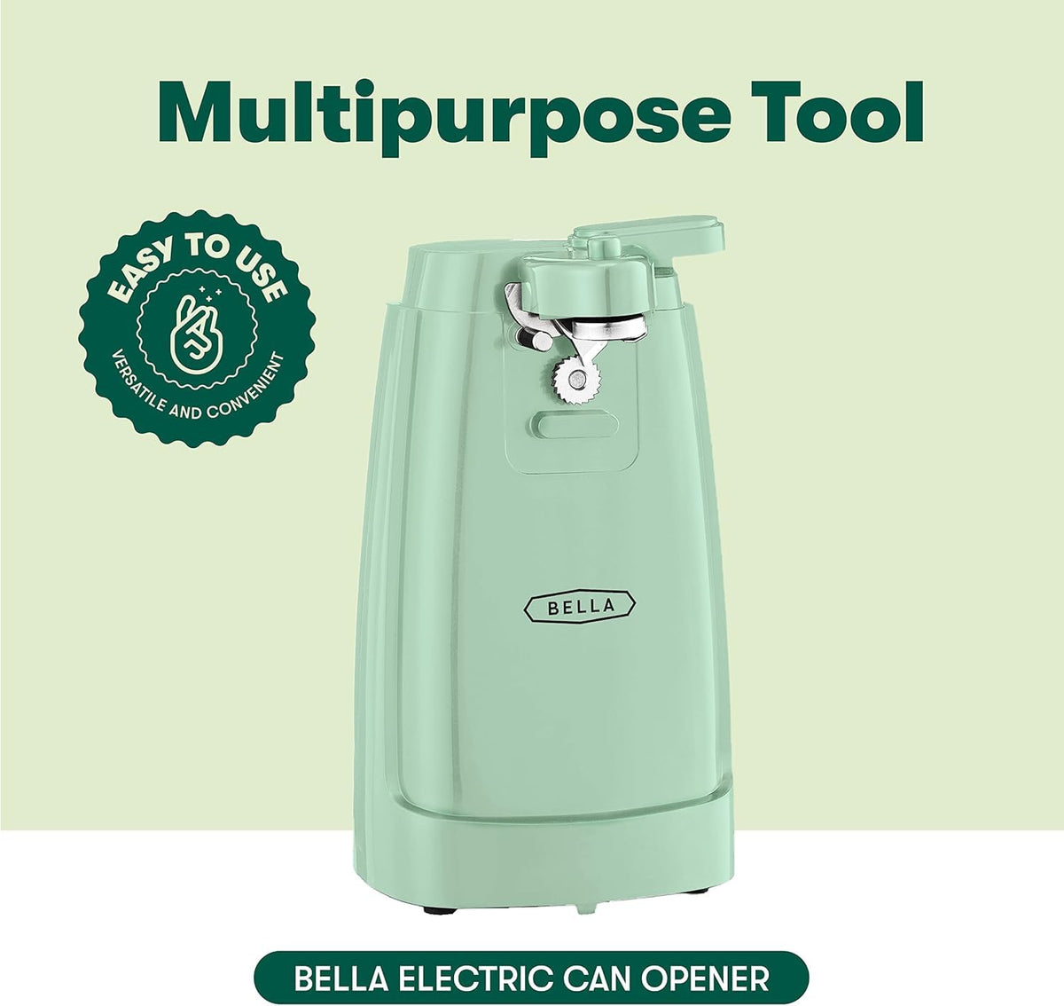 Sage finish adds stylish color to BELLA kitchen appliance