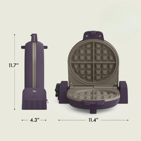 7-inch plates craft Belgian-style waffles with a rich interior.