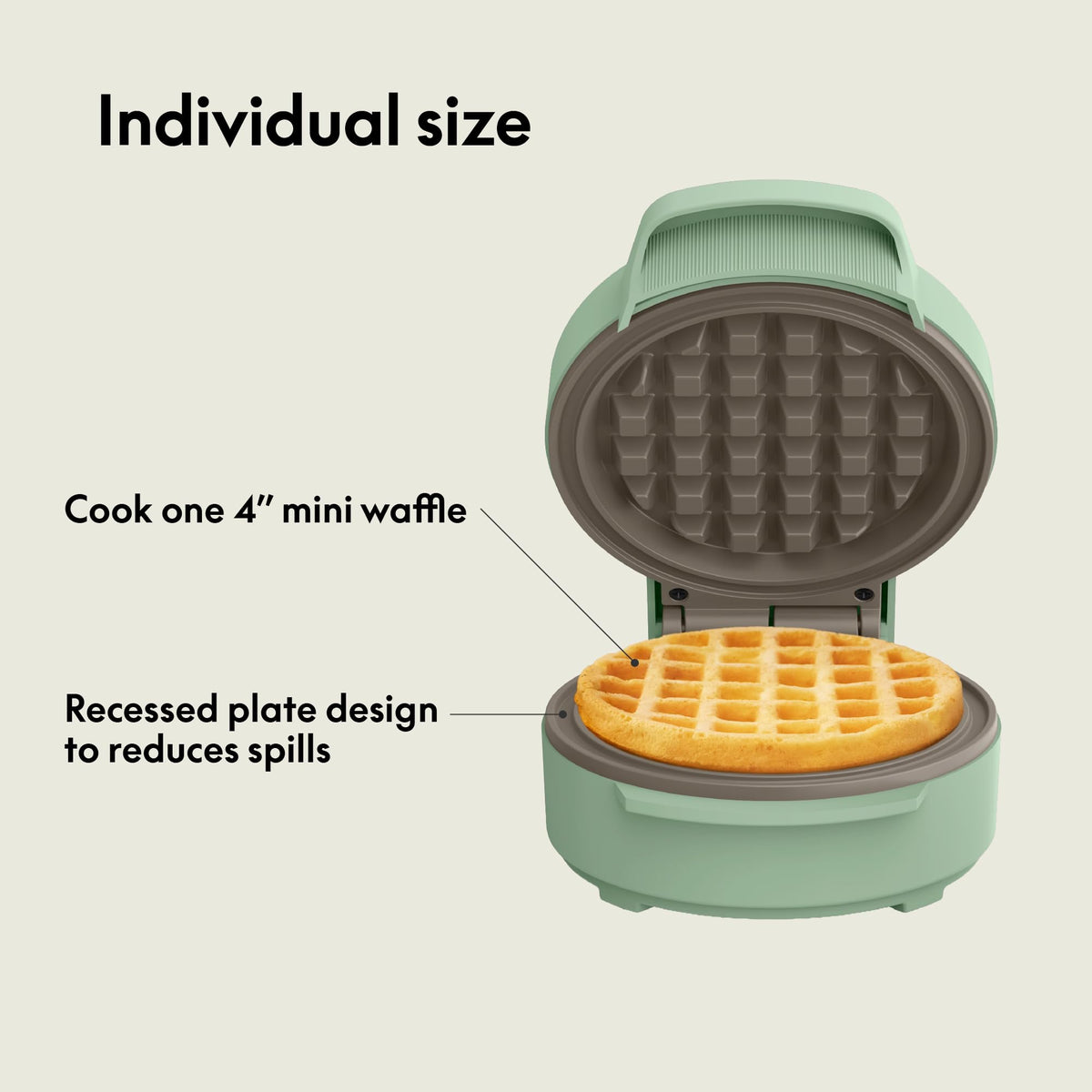 BELLA 350-watt heating delivers fast, even browning for consistent results.