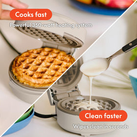 BELLA Snack-n-Store EverGood ceramic nonstick coating enables fast release and cleanup.