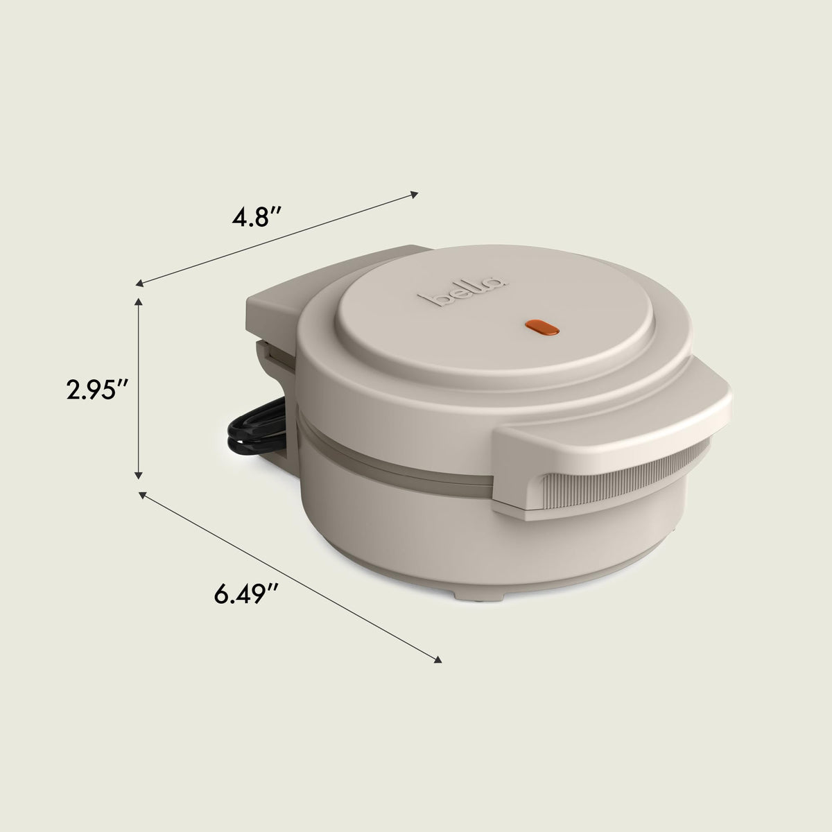 BELLA Snack-n-Store interchangeable plates expand options to waffles, hearts, donuts, and more.