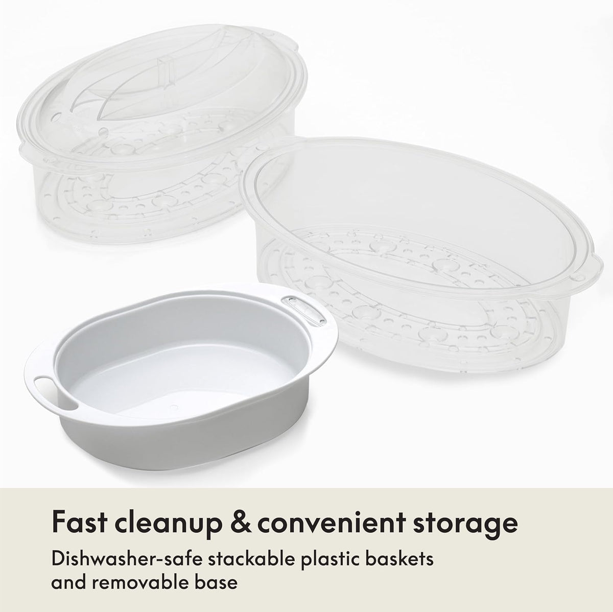 BELLA steamer lid and tray retain nutrients while steaming vegetables.