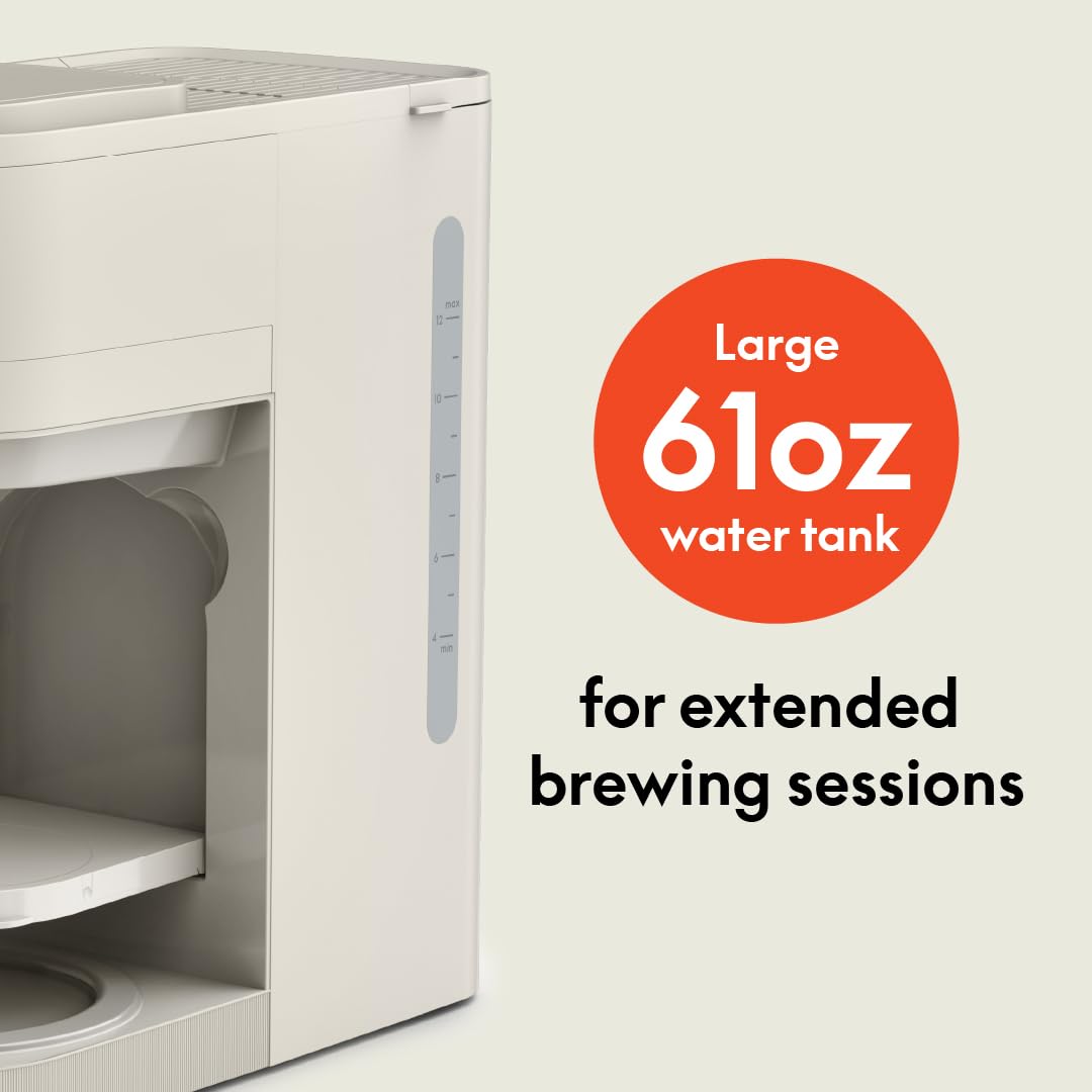 Bella VersaBrew adjustable drip tray accommodates mugs up to seven inches tall.