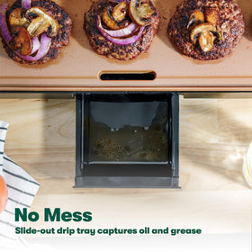 BELLA XL griddle easy clean-up thanks to durable ceramic coating