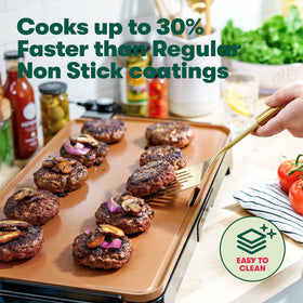 BELLA XL griddle Healthy-Eco coating offers easy food release