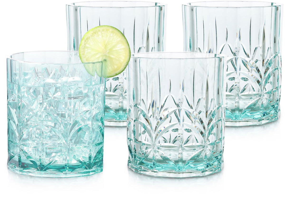 Bellaforte Myrtle Beach shatterproof tumbler with crystal-cut finish for cocktails.