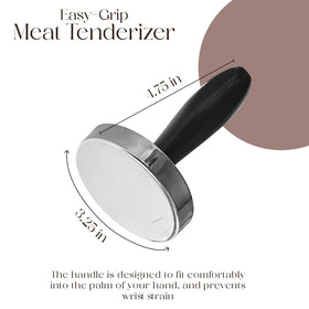 Bellemain chicken tenderizer showing even-cooking potential on thick breasts.