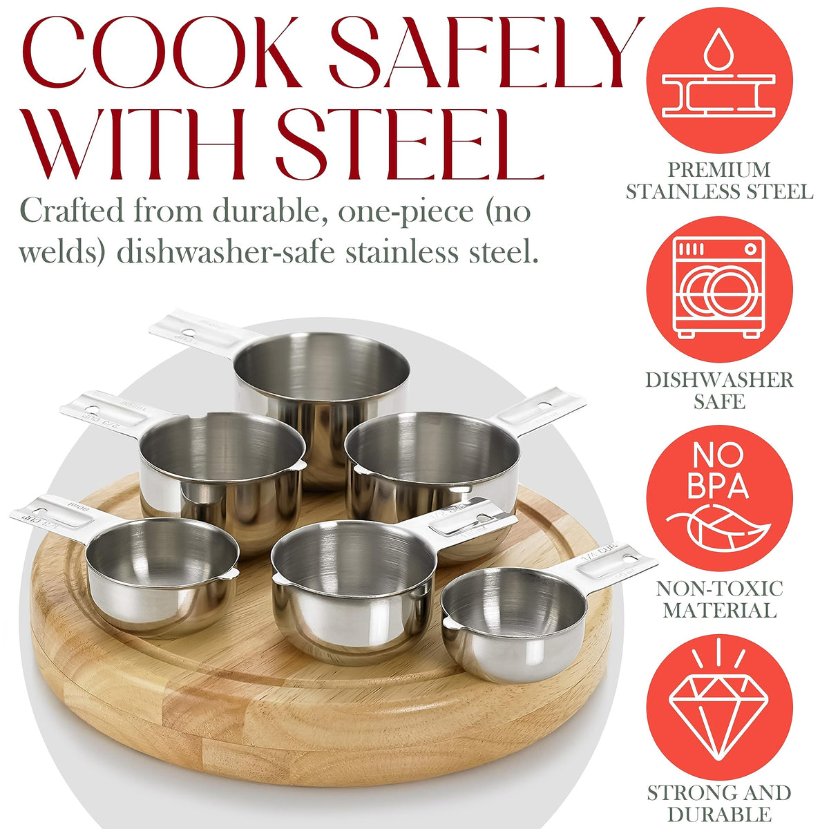 Bellemain cups with ergonomic handles for secure grip in busy kitchens
