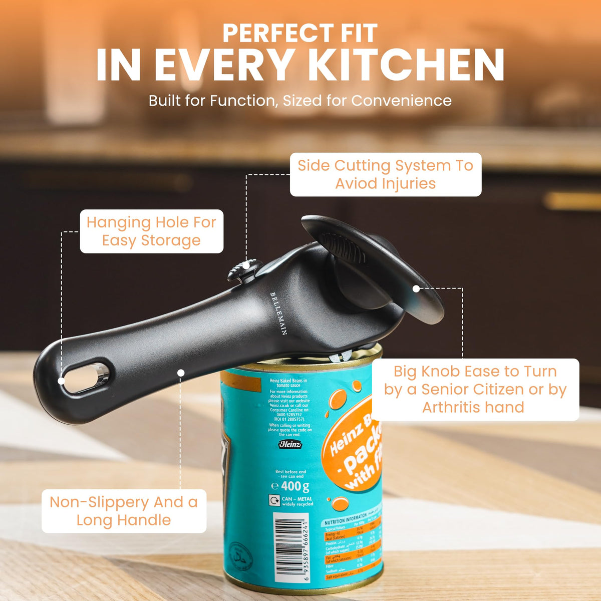 Bellemain everyday kitchen use highlights reliable manual operation