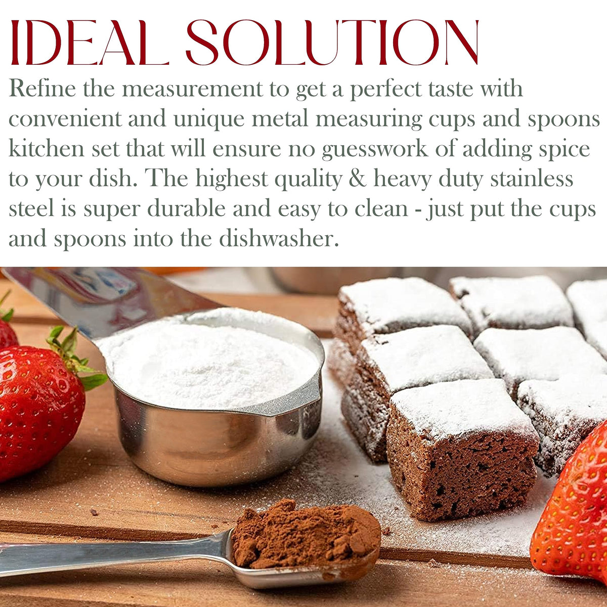 Bellemain flat-bottom design keeps cups stable on counters