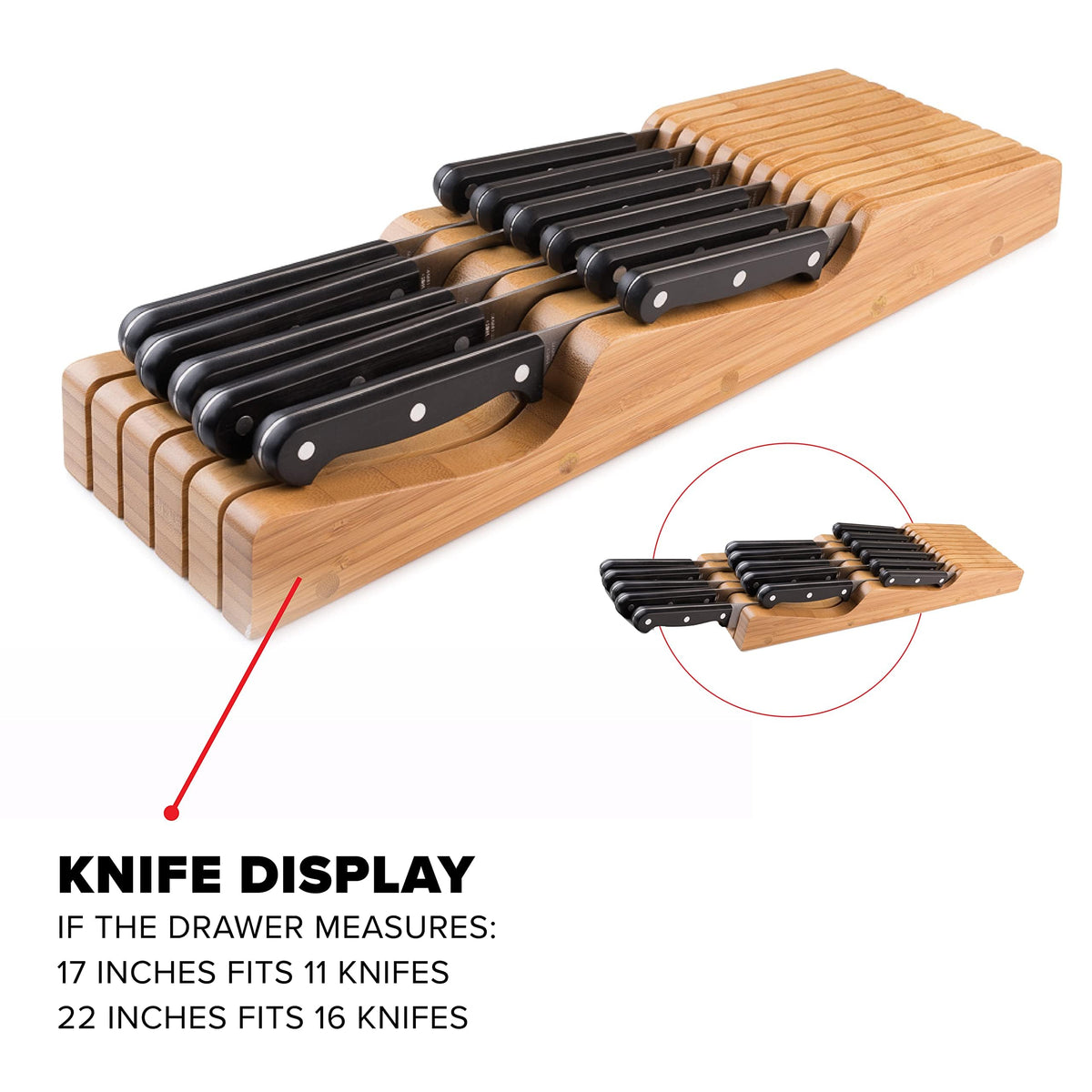Bellemain bamboo kitchen drawer storage in a modern kitchen