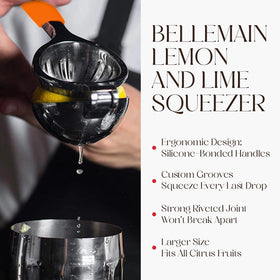 Bellemain lemon juicer in stainless steel body with reliable, rust-free performance.