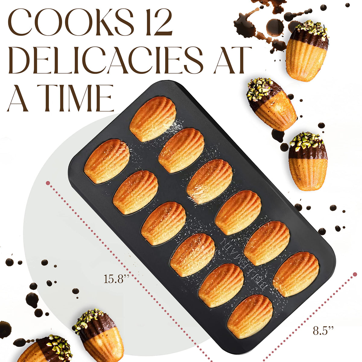 Bellemain Madeleine Pan is dishwasher safe for effortless cleanup after baking.