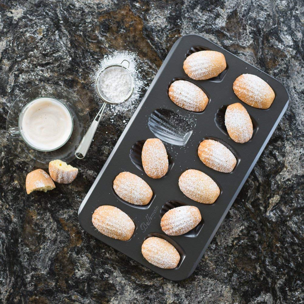 Bellemain nonstick coating enables easy release and quick cleanup of shells.