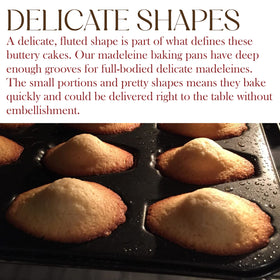 Bellemain shell-shaped cookies emerge intact with clear, defined edges.