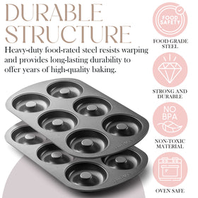 Bellemain Premiere six-mold design enables donut, bagel, and treat variety.