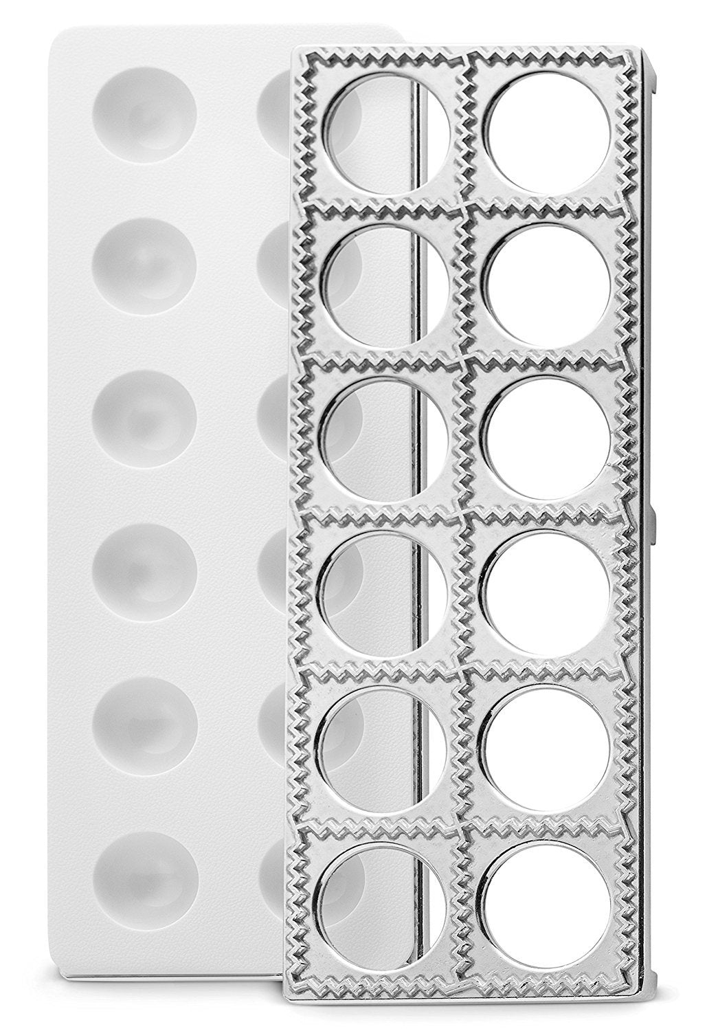 Bellemain ravioli maker press frame demonstrates uniform, sealed pockets.