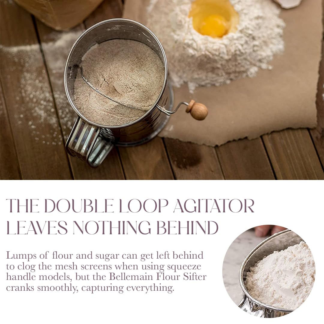 Bellemain double-loop agitator design guarantees thorough ingredient flow.
