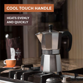 Bellemain stay-cool handles and lid knob for safe handling.