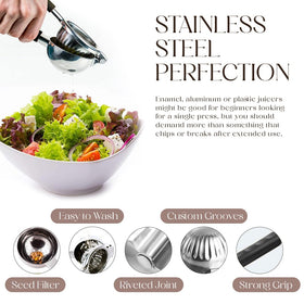 Bellemain durable 18/10 stainless steel construction.