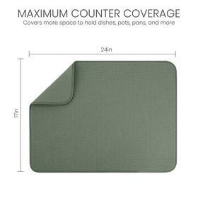 Bellemain XL dish mat with honeycomb weave for fast absorption.