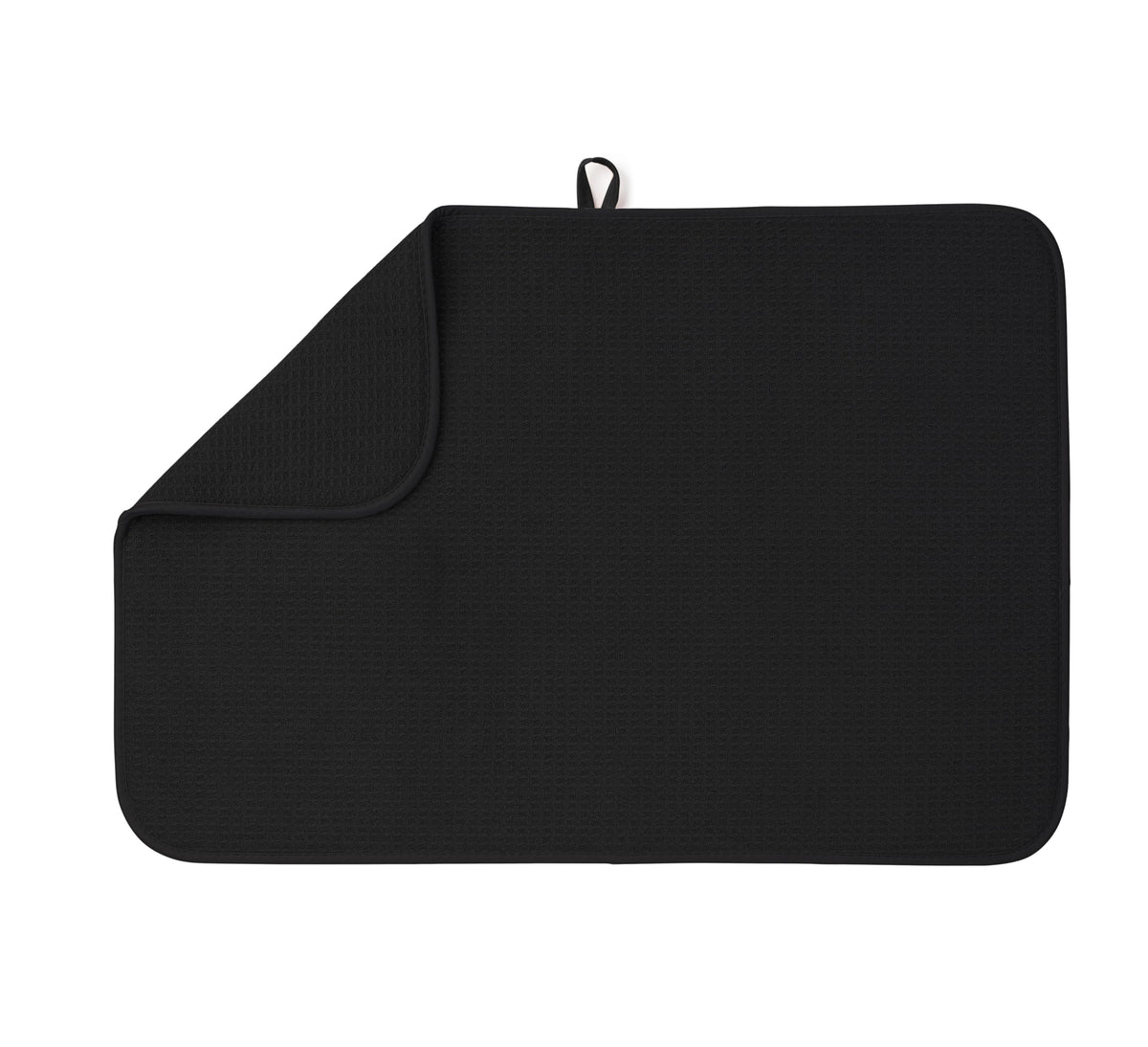Bellemain XL dish mat demonstrates full sink fit for large pots and pans.