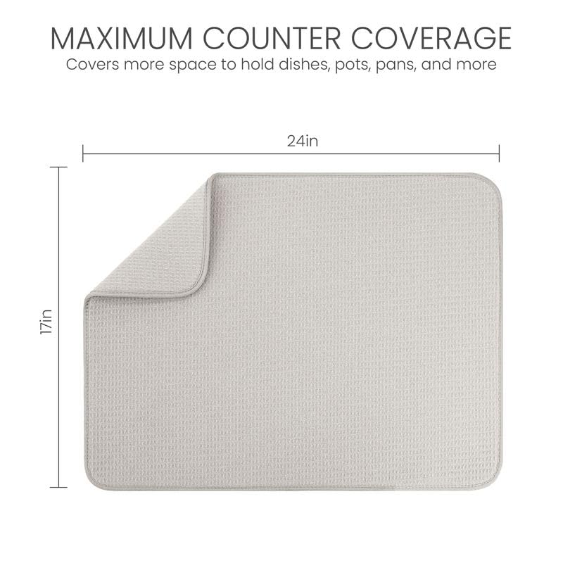 Bellemain XL dish mat honeycomb weave detail highlights quick-drying performance