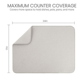 Bellemain XL dish mat honeycomb weave detail highlights quick-drying performance