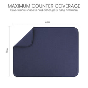 Bellemain honeycomb weave mat highlights fast absorption and quick drying.