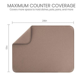 Bellemain XL dish mat machine washable and maintains softness