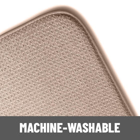 Bellemain XL dish mat mocha color adds subtle kitchen style