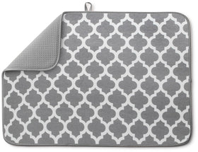 Bellemain XL dish mat with trellis absorption for quick drying and surface protection.