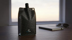 BellFlask carabiner clip attachment for hands-free carrying on hikes or travel.