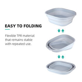 Bellglee durable BPA-free PP+TPR wash basin material