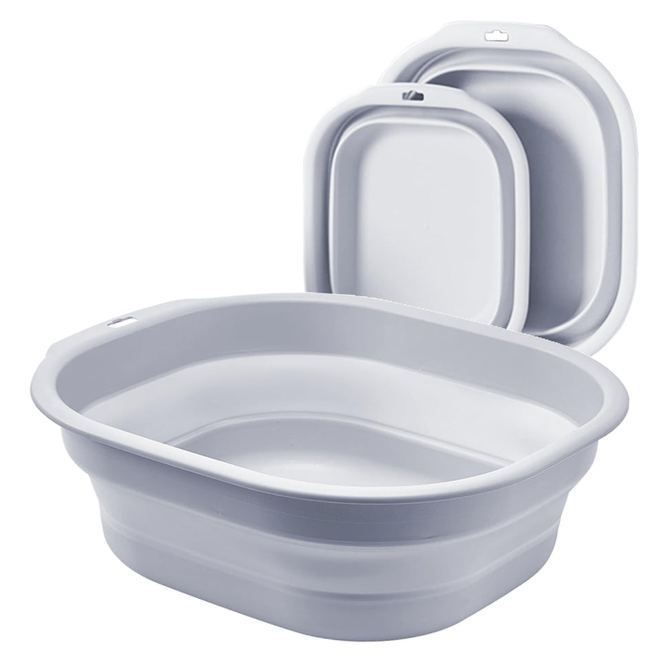 Bellglee medium collapsible wash basin full view with 5L capacity for dishes